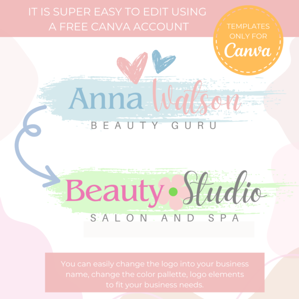 Anna Logo Template | Small Business Editable Logo Template - Image 2