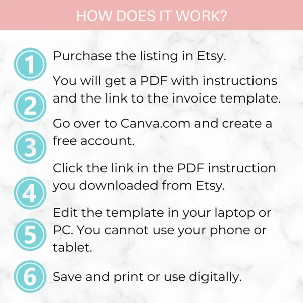Order Form for Small Business | Editable Business Form | Canva Template | Pink Flower Order Form - Image 8