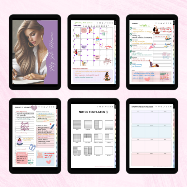 All in One Ultimate Life Digital Planner, Goodnotes Planner, iPad Android | Undated Planner - Image 9