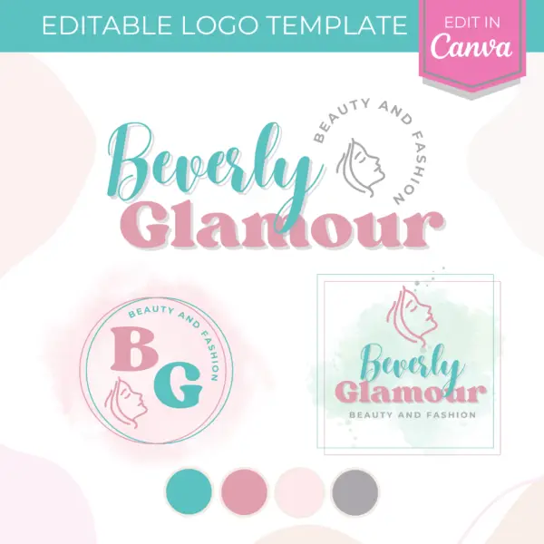 Beverly Logo Template | Small Business Editable Logo Template