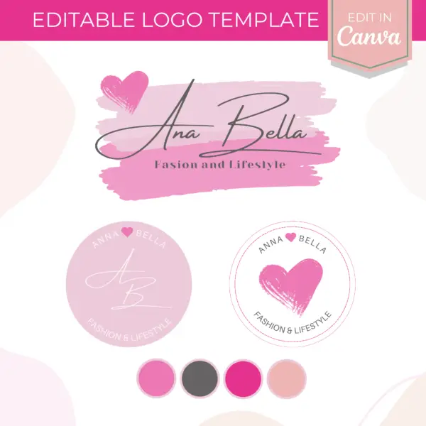 Bella Logo Template | Small Business Editable Logo Template