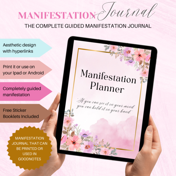 Pink Clouds Digital Manifestation Planner | Manifestation Journal - Image 2