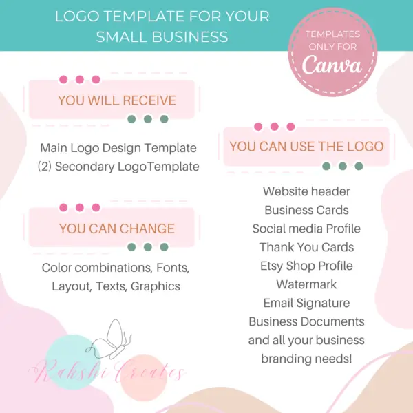 Beverly Logo Template | Small Business Editable Logo Template - Image 3