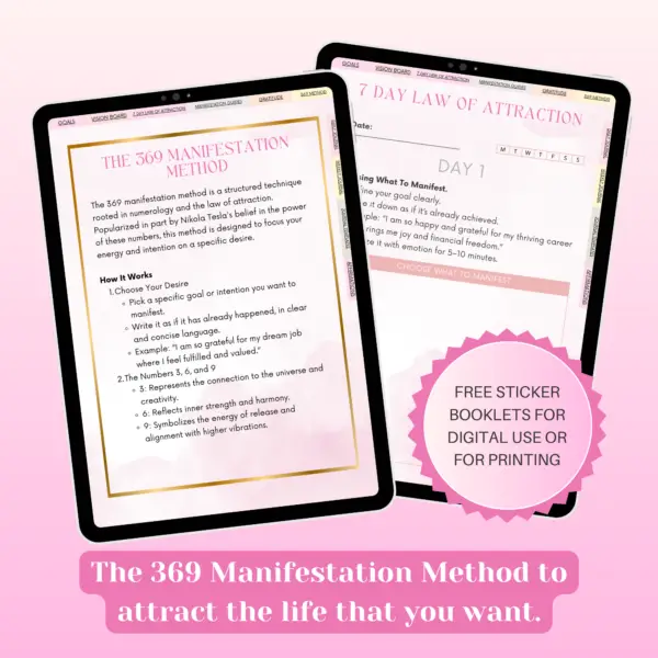 Pink Clouds Digital Manifestation Planner | Manifestation Journal - Image 5