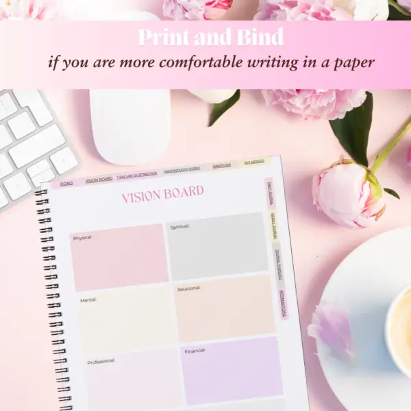 Pink Clouds Digital Manifestation Planner | Manifestation Journal - Image 7