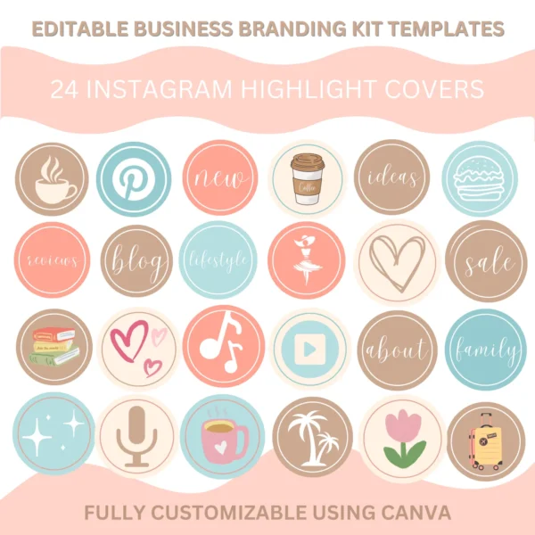 Social Media Branding Bundle for Small Business | Pastel Dream - Image 6