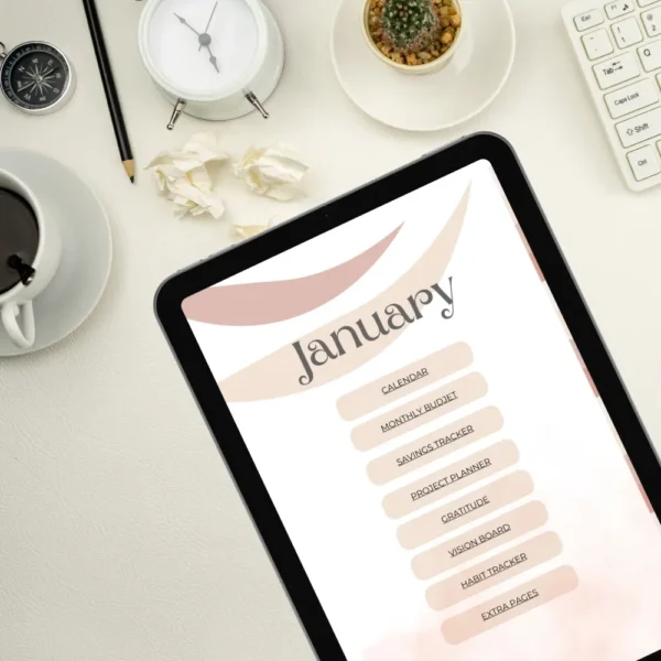 That Girl - Creamy Nudes Edition Digital Planner | Undated Digital Planner - Image 4