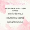 Girl Boss Clipart, High Quality Watercolor JPEG Clipart Bundle, Business Woman, Clipart for Scrapbook, Junk Journal - Image 10