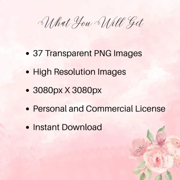 Pink Glam Watercolor Clipart, High Quality Transparent PNG Clipart Bundle, Business Woman, Working Woman Clipart for Scrapbook, Junk Journal - Image 7