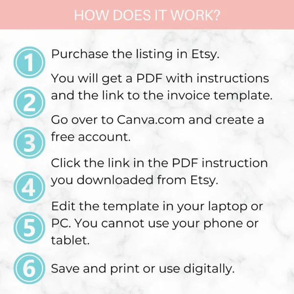 Sales Invoice Template | Editable in Canva | Minimalistic Invoice Template - Image 5