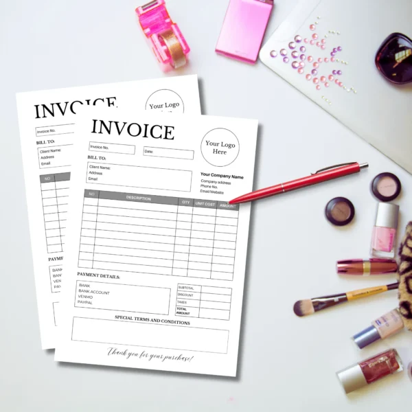 Sales Invoice Template | Editable in Canva | Minimalistic Invoice Template - Image 6