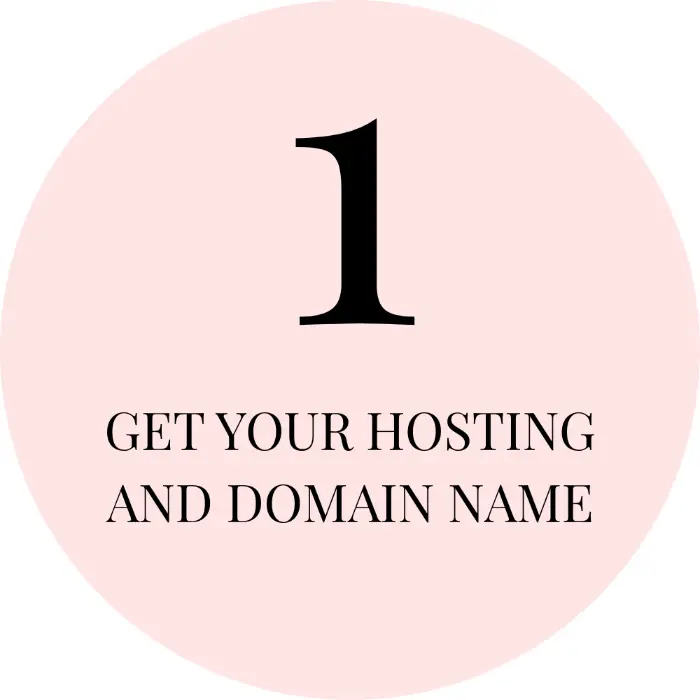 step1: get your domain and hosting
