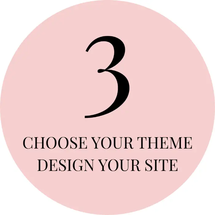 step 3 choose your theme