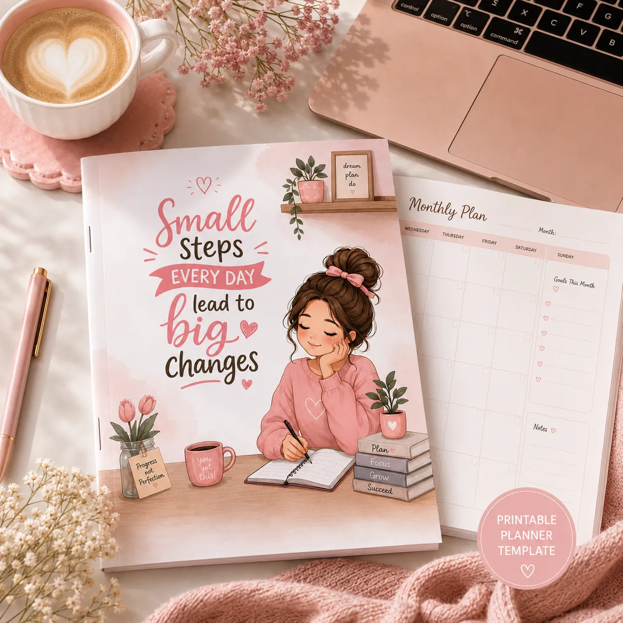 Undated Planner Printable Planner Template | Ready to Print | Commercial Use - Image 3
