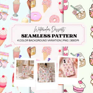 sweets seamless pattern