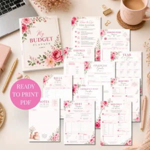 undated budget planner peso currency
